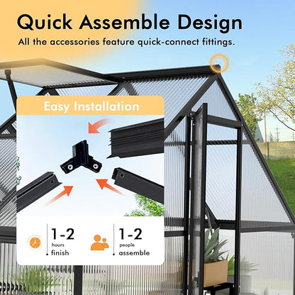 6×4FT Small Greenhouse, Mini Greenhouse - Image 7