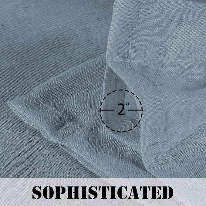 H.VERSAILTEX Light Filtering Linen Textured Curtains - Image 5