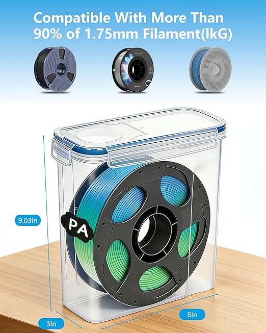 Filament Storage Box 4 Pack for 3D Printer Filament Storage Container Portable - Image 5