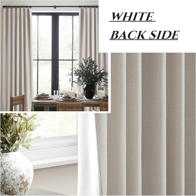 Long Curtains for Living Room Custom 105 Inch, Sun Blocking Cute Curtains Burg - Image 6