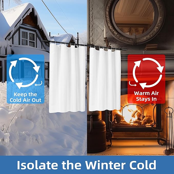 DriftAway Soundproof Thermal Insulated Quilted Curtain Liners - Image 5