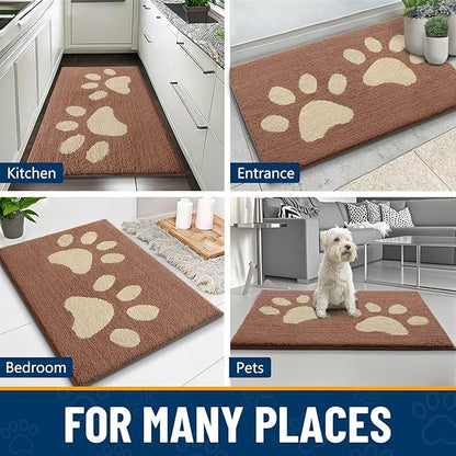 Smiry Dog Door Mat for Muddy Paws, Absorbs Moisture and Dirt, Low-Profile - Image 9