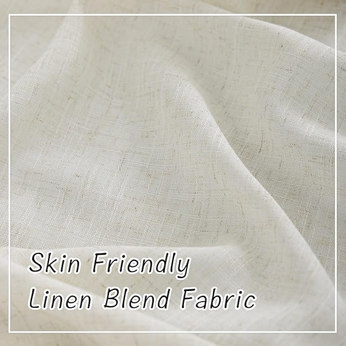 Natural Linen 144 Inch Length Curtains - Image 6