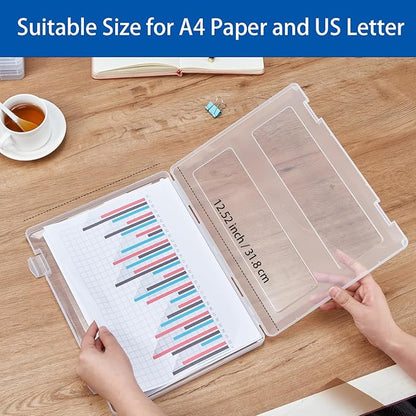 6 Pack A4 Paper Storage Box, 8.5 x 11 Project Case - Image 3