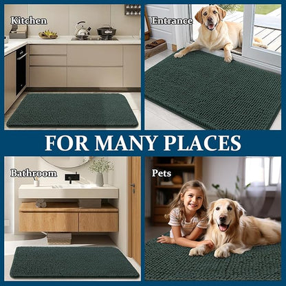 OLANLY Dog Door Mat for Muddy Paws 47x20, Absorbs Moisture and Dirt, Absorbent - Image 8