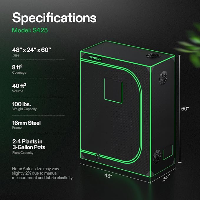 VIVOSUN S425 2x4 Grow Tent - Image 7