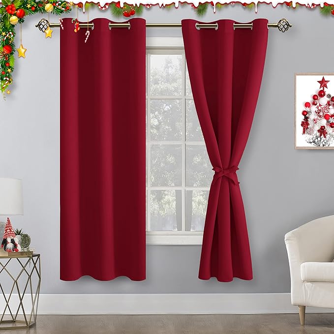 Hiasan Blackout Curtains for Bedroom, 38 x 63 Inches Length - Image 2