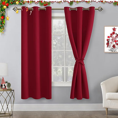 Hiasan Blackout Curtains for Bedroom, 38 x 63 Inches Length - Image 2