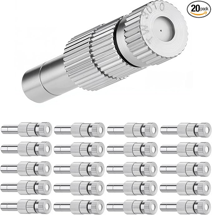 Mornajina 20 Pcs Brass Misting Nozzles Mister Replacement Nozzles by Mornajina