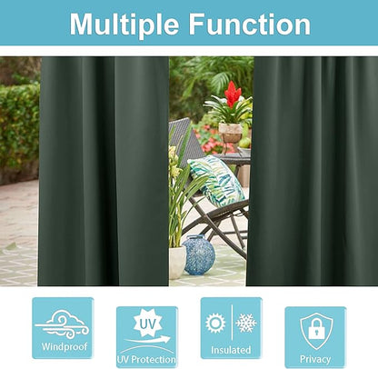 RYB HOME Waterproof Outdoor Curtains - Image 5
