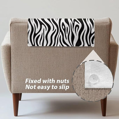 Zebra Head Protector for Recliner Non-Slip Headrest Headrest Cover Wear - Image 5