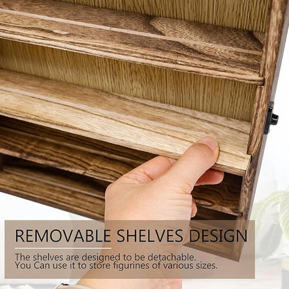 11x14 Shadow Box Frame with Removable Shelves, Collectible Display Shelves Case - Image 6