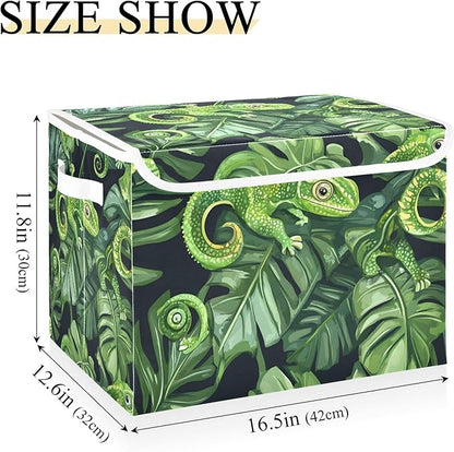 xigua Green Chameleons Storage Bins - Image 3
