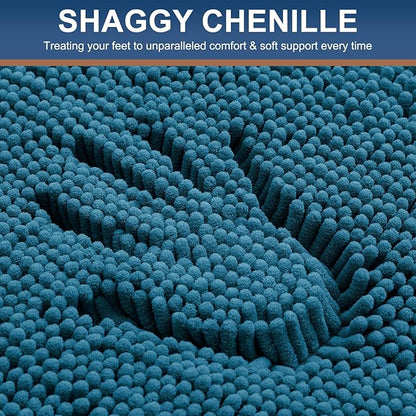 Smiry Luxury Chenille Bathroom Rugs 36x24, Extra Soft and Absorbent Shaggy Bath - Image 3