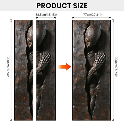 3D Door Stickers, Peel and Stick Vinyl Wallpaper, Self-Adhesive Mural - Image 3