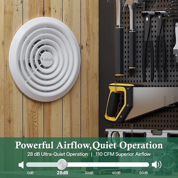 Bathroom Exhaust Fan 8", 1.0 Sones Ideal Ventilation - Image 3
