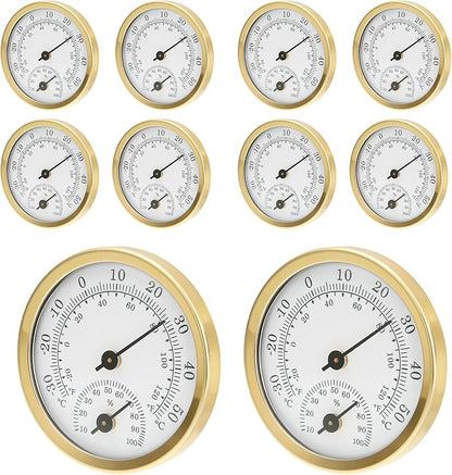 TEAMWILL Mini Analog Thermometer Hygrometer Humidity Meter Room Indoor by Unknown