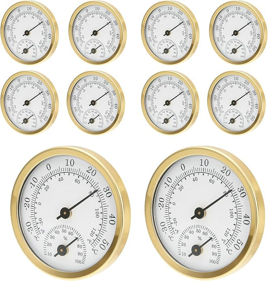 TEAMWILL Mini Analog Thermometer Hygrometer Humidity Meter Room Indoor by Unknown