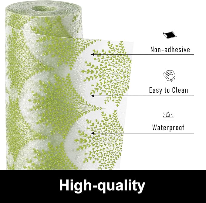 Cooyes Shelf Liners for Kitchen Cabinets, Refrigerator Liners Waterproof & - Image 4