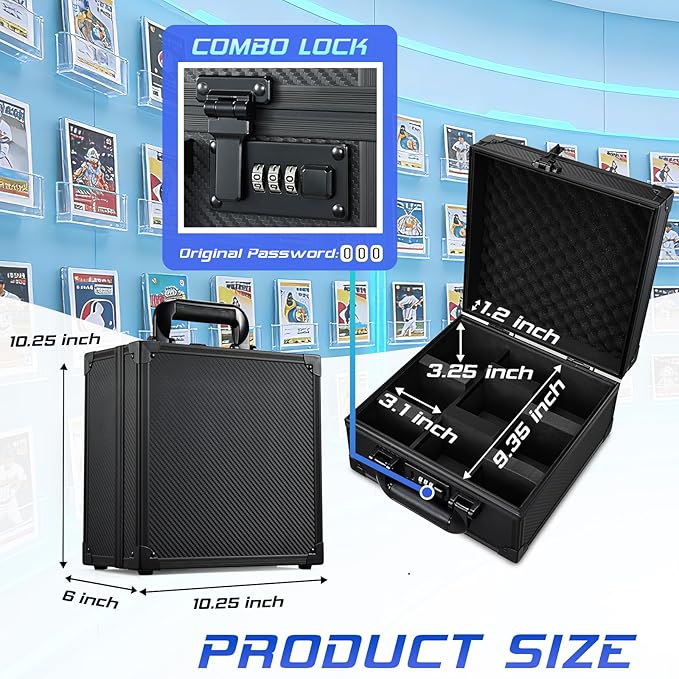 Card Storage Box for 3" x 4" 35pt Toploaders, Sports Cards Case - Image 3