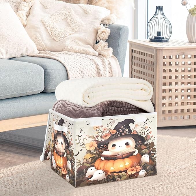 xigua Ghost Wearing Witch Hat Storage Bins - Image 5