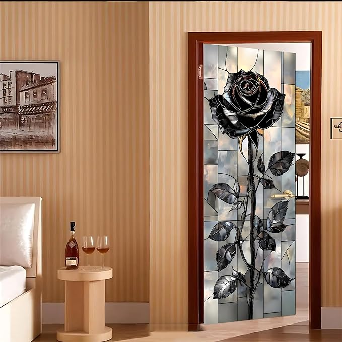 3D Door Stickers, Peel and Stick Vinyl Wallpaper, Self-Adhesive Mural Door Cover - Image 7