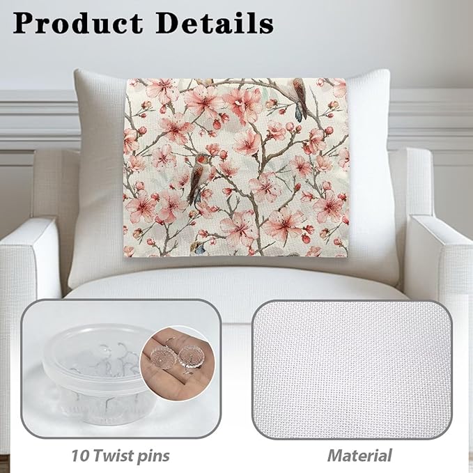 Slip Cover for Recliners Hummingbird Floral Print Anti-Slip Headrest Protector - Image 4