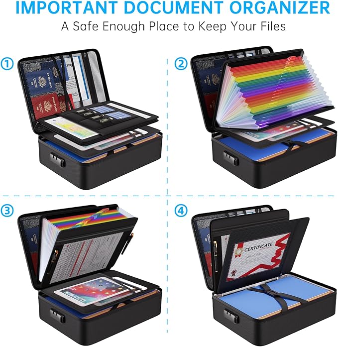 ENGPOW 5200℉ Soft Case Fireproof Document Box - Image 3