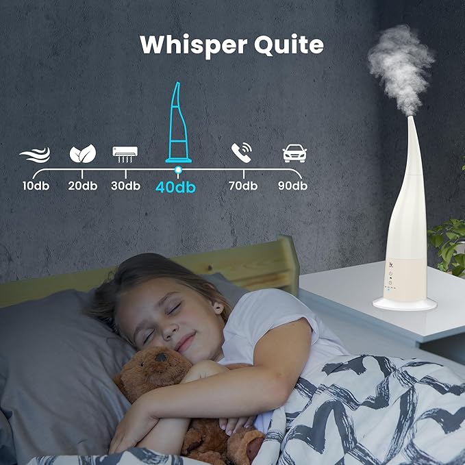 Cool Mist Humidifier, High Position Ultrasonic Humidifier - Image 3