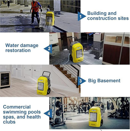 ALORAIR Storm Pro Commercial Dehumidifier 180 PPD, LGR Portable Dehumidifier - Image 5