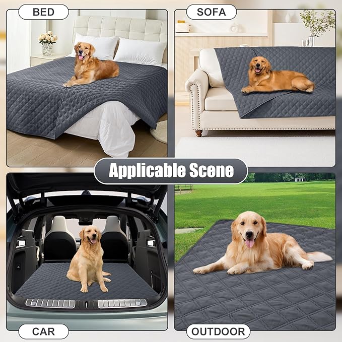 Smiry Waterproof Dog Bed Cover Pet Blanket, Soft Washable Dog Blanket - Image 7