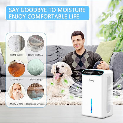 Dehumidifiers for Home 85 OZ Water Tank 800 sq. ft. Dehumidifier for Basement - Image 7
