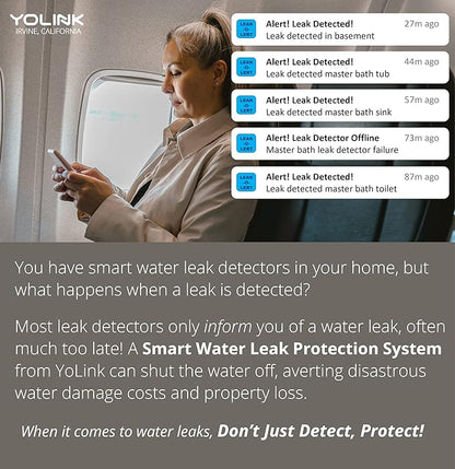 YoLink Smart Home Starter Kit: Hub & 2-Pack Water Leak Sensor 1, LoRa Up to 1/4 - Image 9