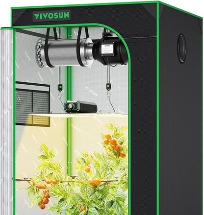 VIVOSUN Grow Tent Kit, 2.7 × 2.7ft Complete Grow System, WiFi-Controlled Grow - Image 8