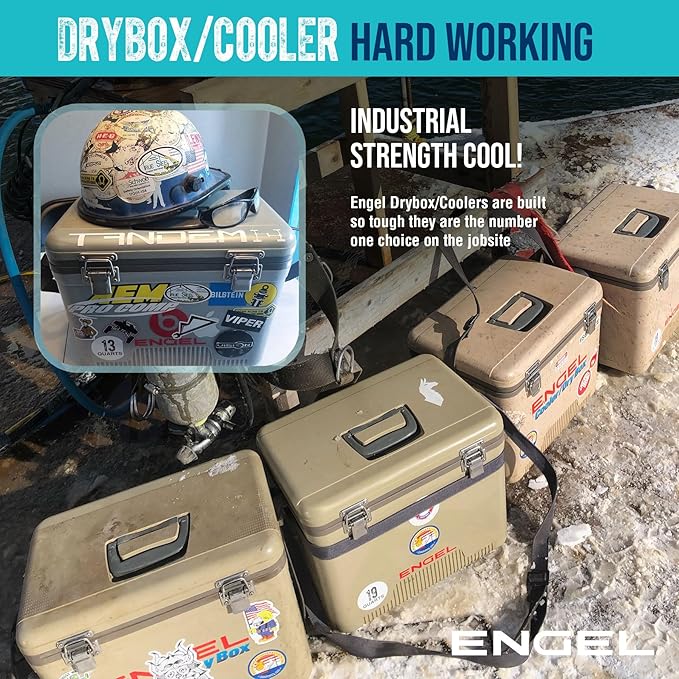 ENGEL 13qt Leak-Proof, Air Tight, Drybox Cooler and Small Hard Shell Lunchbox - Image 6