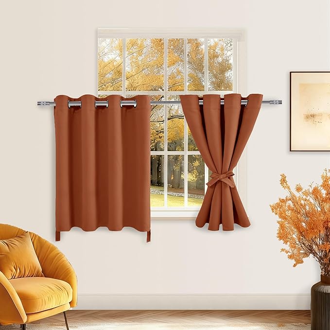 Hiasan Fall Blackout Curtains for Bedroom, 52 x 36 Inches Long - Image 2