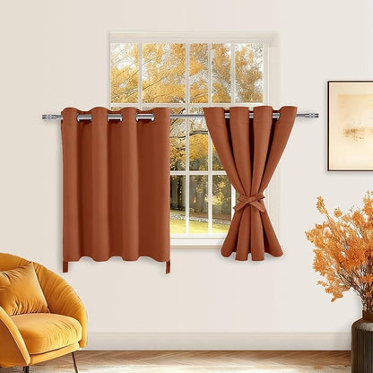 Hiasan Fall Blackout Curtains for Bedroom, 52 x 30 Inches Long - Image 2