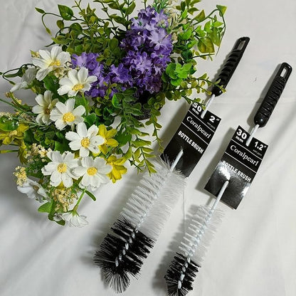 Coralpearl Bottle Brushes Thin Long Handle X 2, Utility Skinny Wire Cleaner Set - Image 3