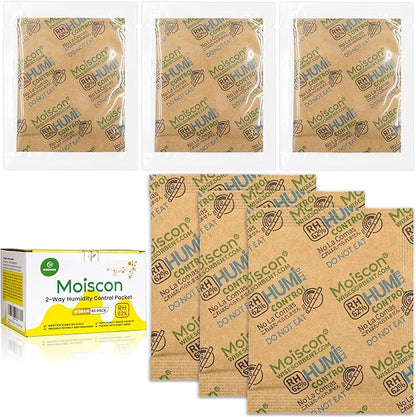 45 Pack 62% RH 8 Gram Two-Way Humidity Control Packs by Wisesorb
