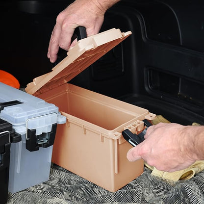 Sheffield 12627 Ammo Storage Box, Stackable .30 Cal Field Boxes, Water and Dust - Image 8