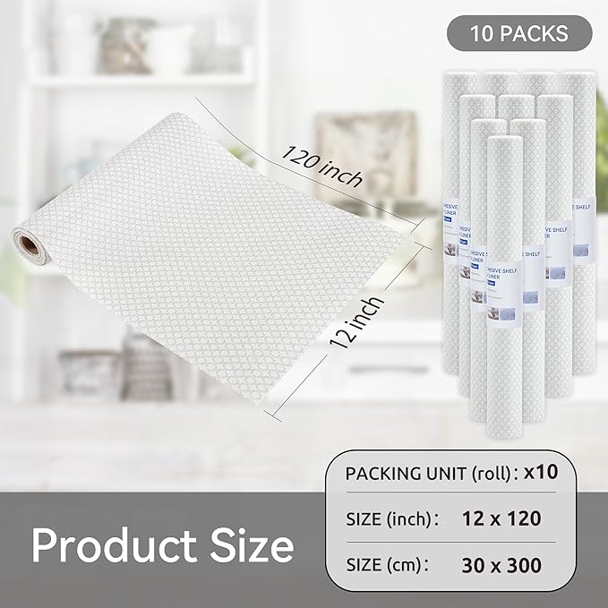 FIFTY FEET 12"x120" Non-Adhesive Shelf Liner - Image 5
