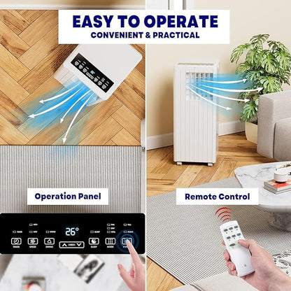 Portable Air Conditioner for 250-350 Sq Ft 3-In-1 8000 BTU AC Unit - Image 5