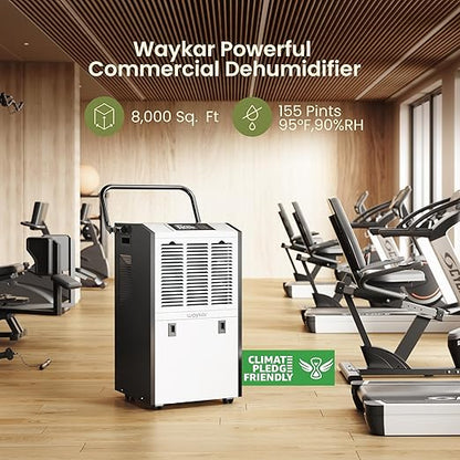 Waykar 155 Pints Large Commercial Dehumidifier - Image 4