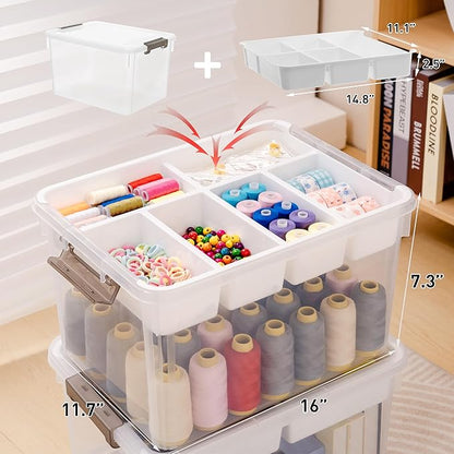 Citylife 32 QT Plastic Storage Bins - Image 6