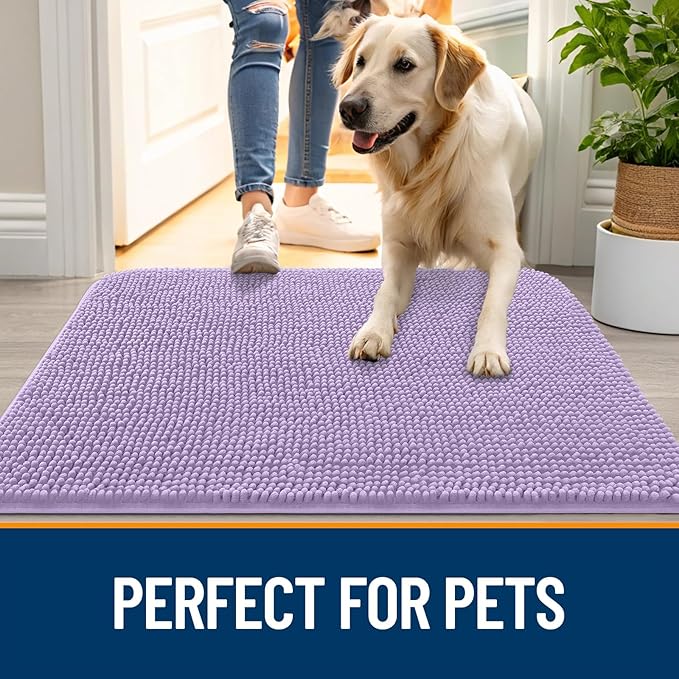 OLANLY Dog Door Mat for Muddy Paws 70x24, Absorbs Moisture and Dirt, Absorbent - Image 6