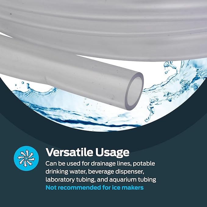 Eastman 1/2 Inch ID PVC Clear Vinyl Tubing, 50 Foot Length - Image 3