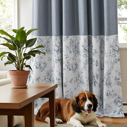 jinchan Faux Linen Blackout Curtains 96 Inch Length - Image 4