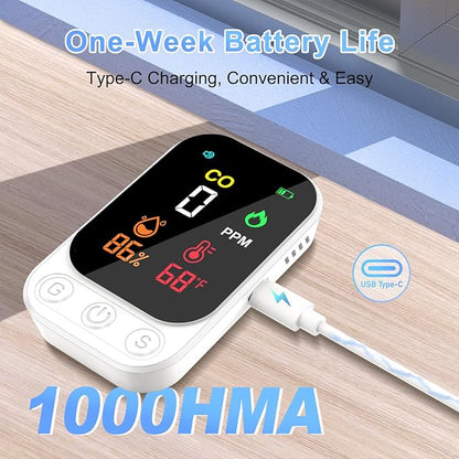 Portable Carbon Monoxide Detectors, 3-in-1 CO Detector – Mini CO, Temp & - Image 4