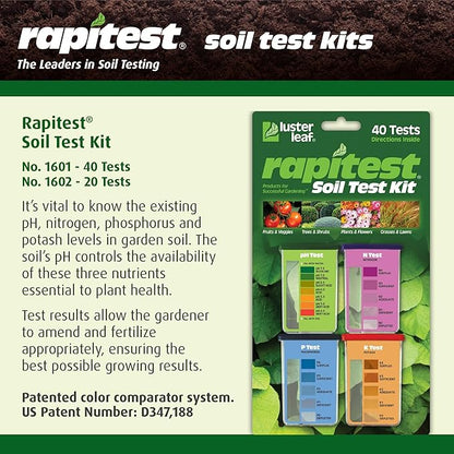 Rapitest Soil Test Kit for Gardens, Vegetables, Flowers and Lawns. USA designed - Image 2