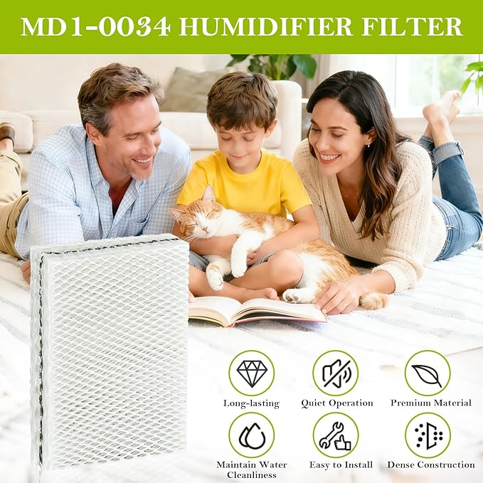 4 Pack MD1-0034 Replacement Humidifier Wick, Humidifier Filters Compatible - Image 7